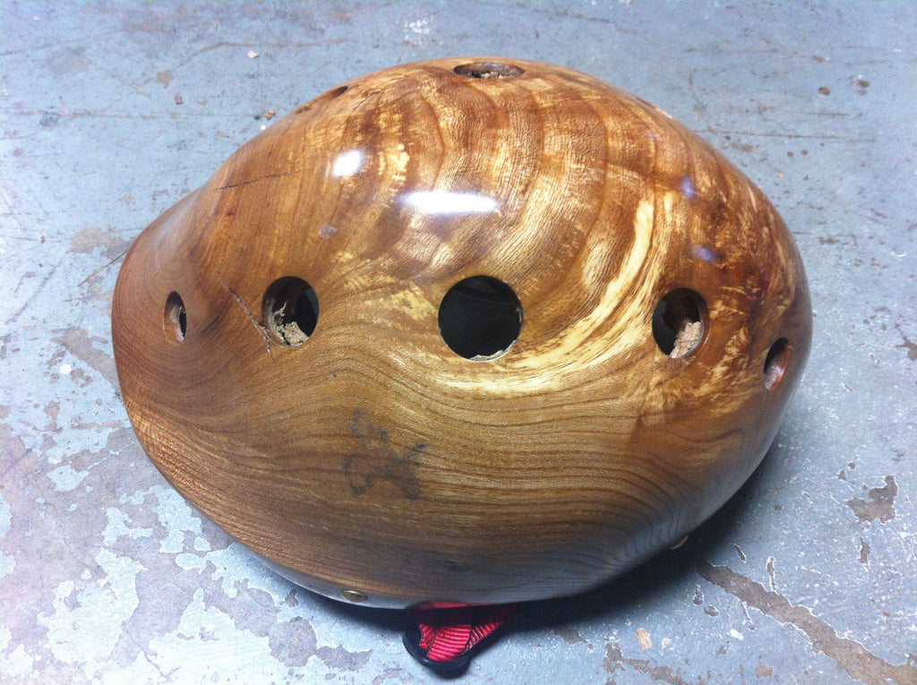 Sycamore wood Holz helmet with cork cushioning